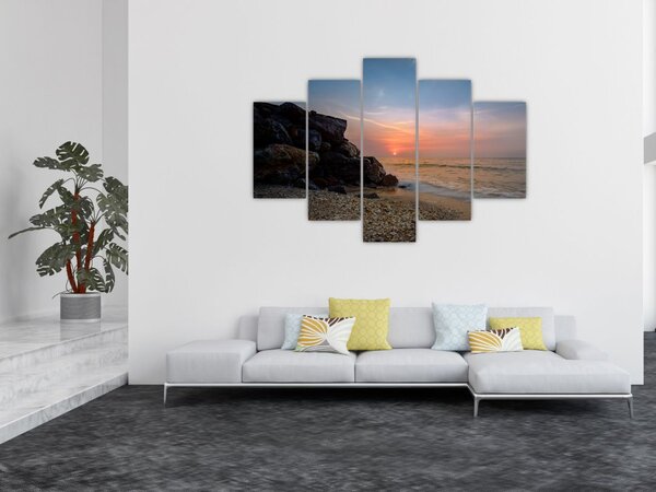 Slika zalaska sunca na plaži (150x105 cm)