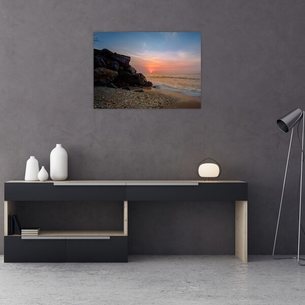 Slika zalaska sunca na plaži (70x50 cm)