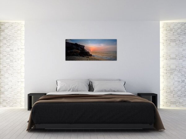 Slika zalaska sunca na plaži (120x50 cm)
