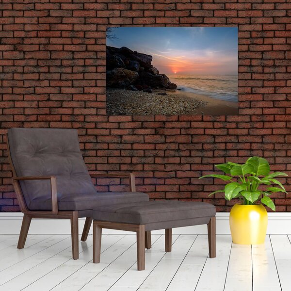 Slika zalaska sunca na plaži (90x60 cm)