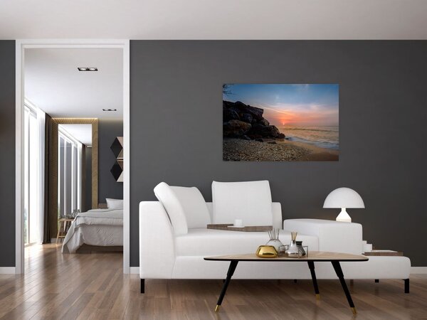 Slika zalaska sunca na plaži (90x60 cm)