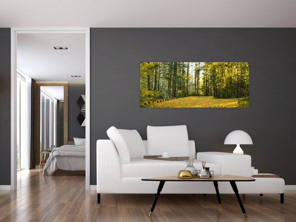 Slika - šuma u jesen (120x50 cm)