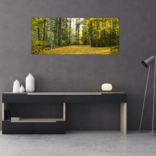 Slika - šuma u jesen (120x50 cm)