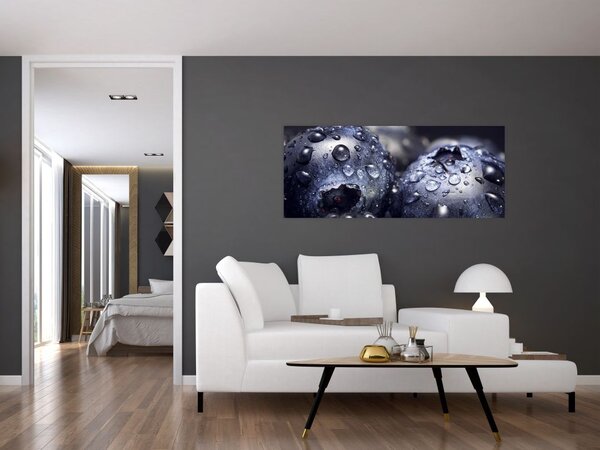 Slika voća s kapima vode (120x50 cm)