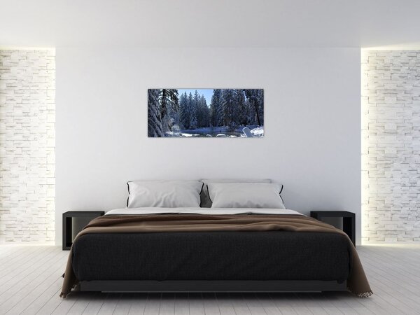 Slika snježne šume (120x50 cm)