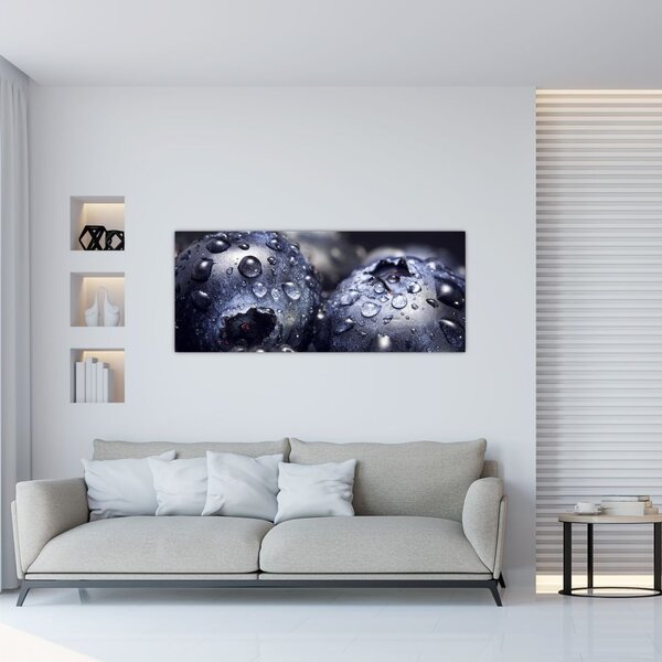 Slika voća s kapima vode (120x50 cm)