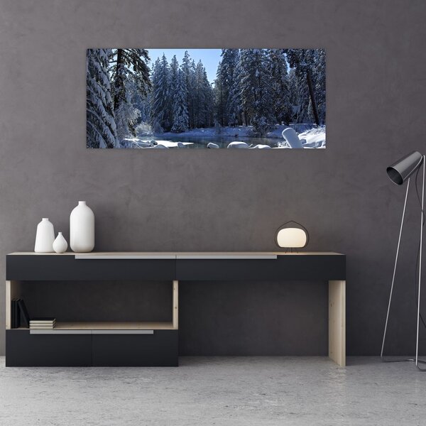 Slika snježne šume (120x50 cm)