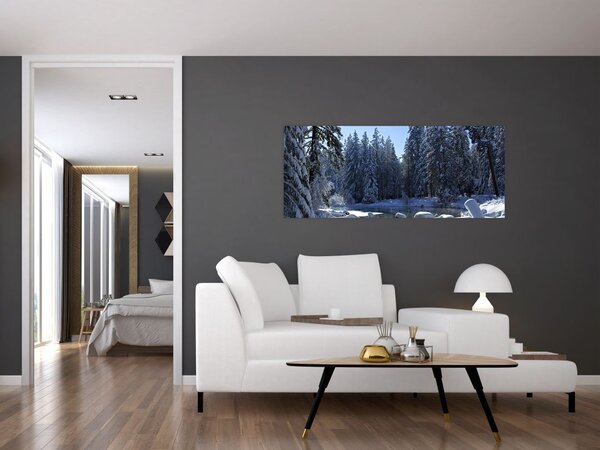 Slika snježne šume (120x50 cm)