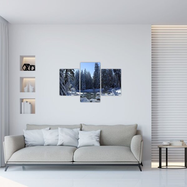 Slika snježne šume (90x60 cm)