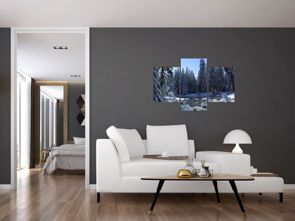Slika snježne šume (90x60 cm)