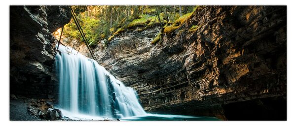 Slika šumskog vodopada (120x50 cm)