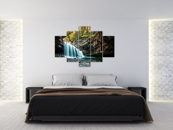Slika šumskog vodopada (150x105 cm)
