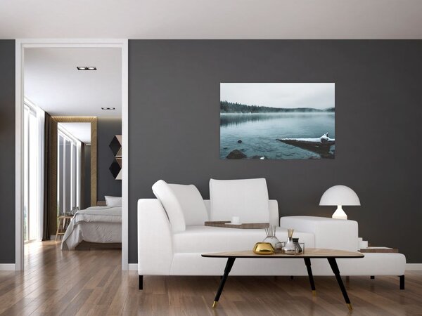 Slika - ledeno sjeverno jezero (90x60 cm)