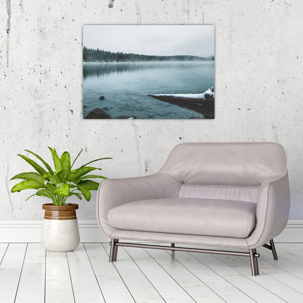 Slika - ledeno sjeverno jezero (70x50 cm)