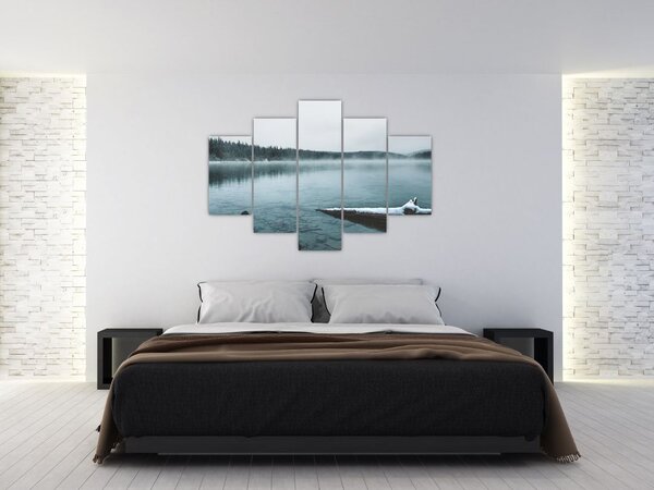 Slika - ledeno sjeverno jezero (150x105 cm)