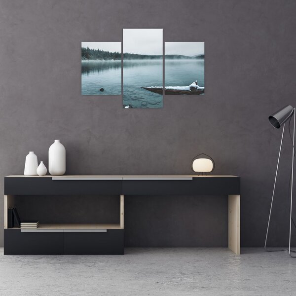 Slika - ledeno sjeverno jezero (90x60 cm)