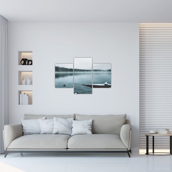 Slika - ledeno sjeverno jezero (90x60 cm)