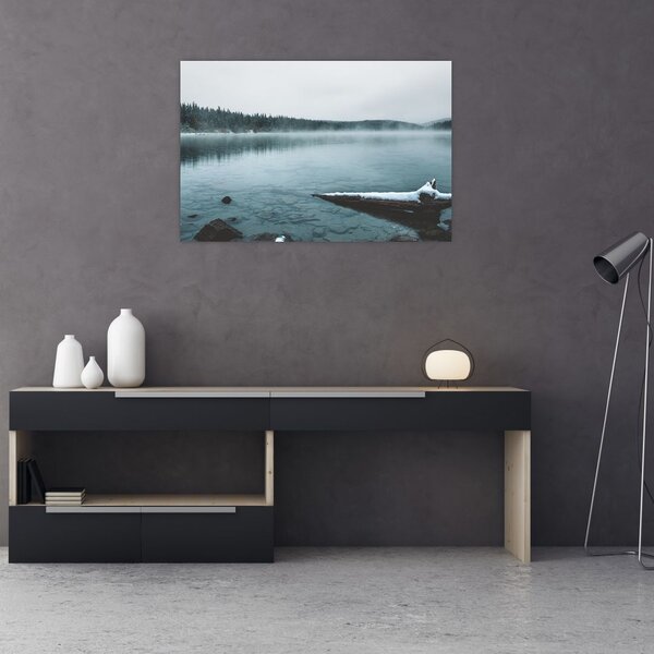 Slika - ledeno sjeverno jezero (90x60 cm)