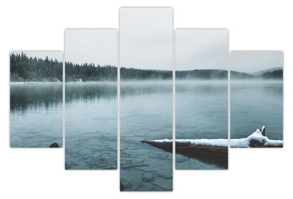 Slika - ledeno sjeverno jezero (150x105 cm)