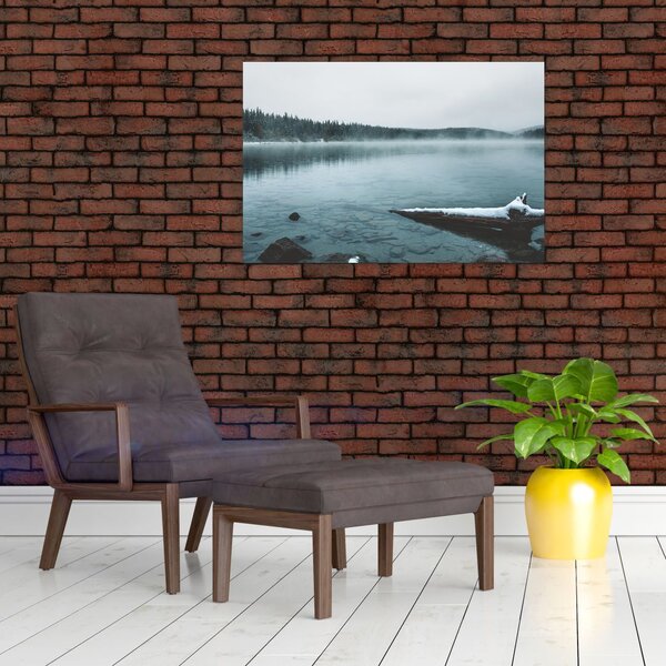 Slika - ledeno sjeverno jezero (90x60 cm)