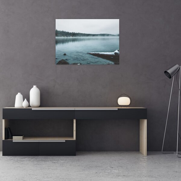 Slika - ledeno sjeverno jezero (70x50 cm)