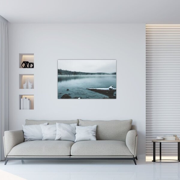 Slika - ledeno sjeverno jezero (90x60 cm)