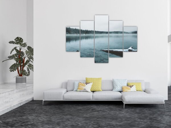 Slika - ledeno sjeverno jezero (150x105 cm)