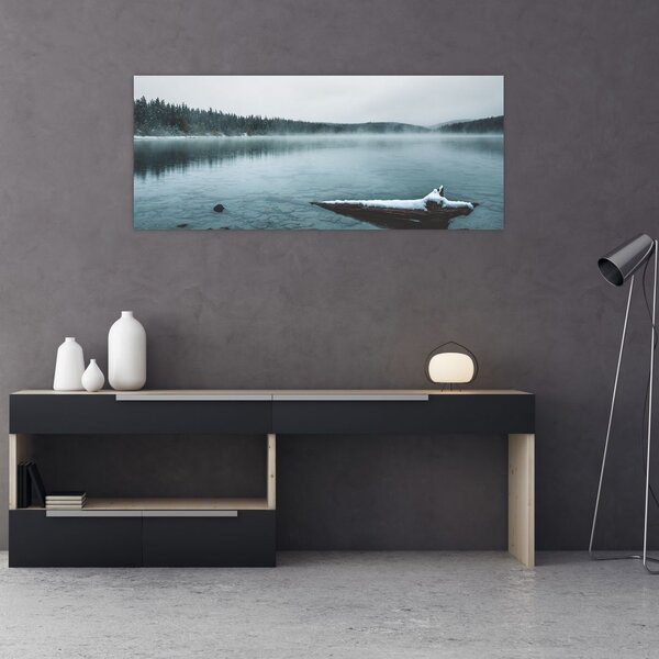 Slika - ledeno sjeverno jezero (120x50 cm)