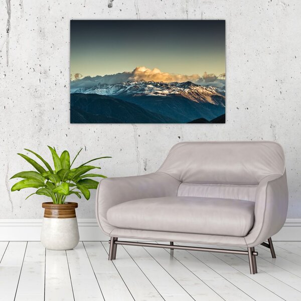 Slika - vrhovi planina (90x60 cm)