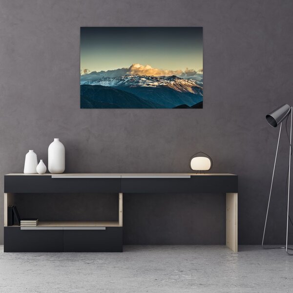 Slika - vrhovi planina (90x60 cm)
