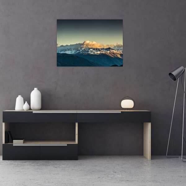 Slika - vrhovi planina (70x50 cm)
