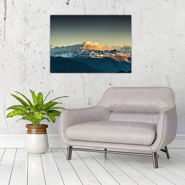 Slika - vrhovi planina (70x50 cm)