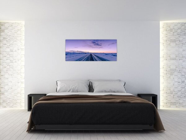 Slika ceste zimi (120x50 cm)