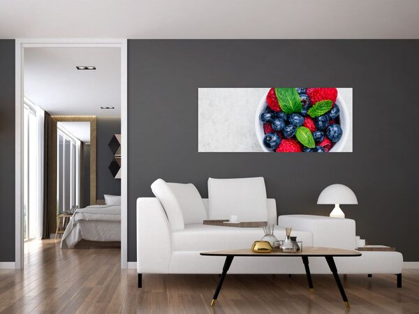 Slika - zdjela s šumskim voćem (120x50 cm)