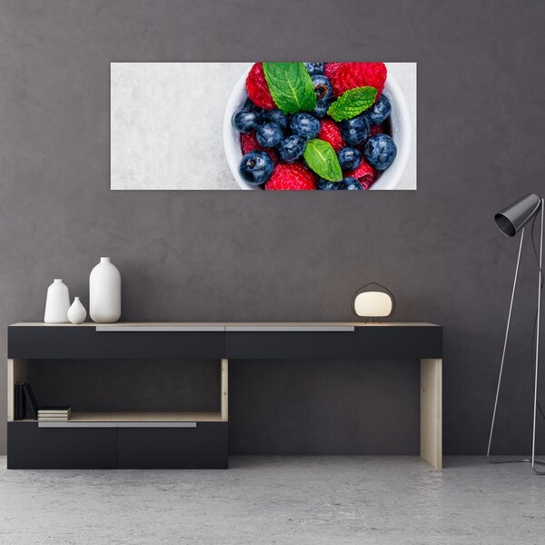 Slika - zdjela s šumskim voćem (120x50 cm)