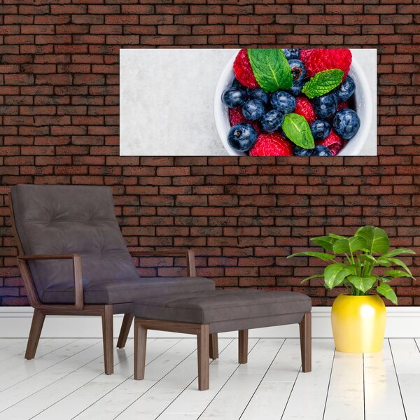 Slika - zdjela s šumskim voćem (120x50 cm)