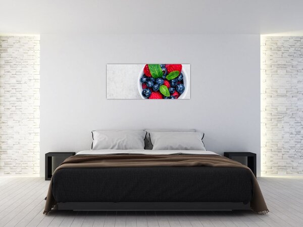 Slika - zdjela s šumskim voćem (120x50 cm)