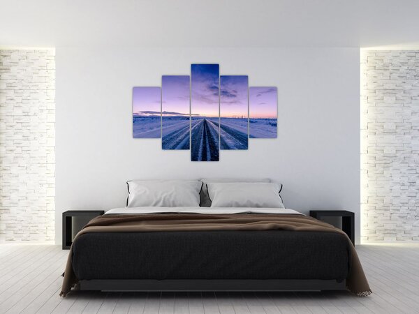 Slika ceste zimi (150x105 cm)