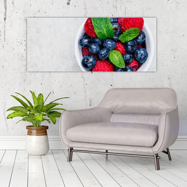 Slika - zdjela s šumskim voćem (120x50 cm)