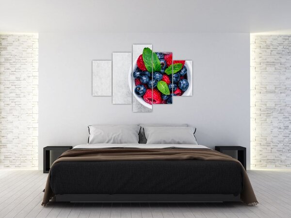 Slika - zdjela s šumskim voćem (150x105 cm)