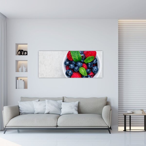 Slika - zdjela s šumskim voćem (120x50 cm)