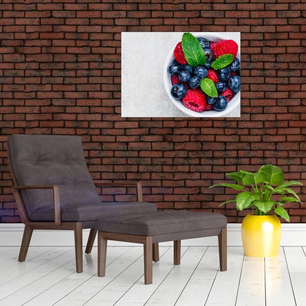 Slika - zdjela s šumskim voćem (70x50 cm)