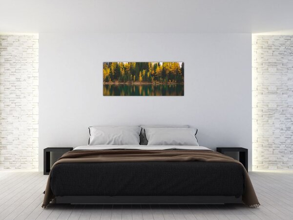 Slika šumskog jezera (120x50 cm)
