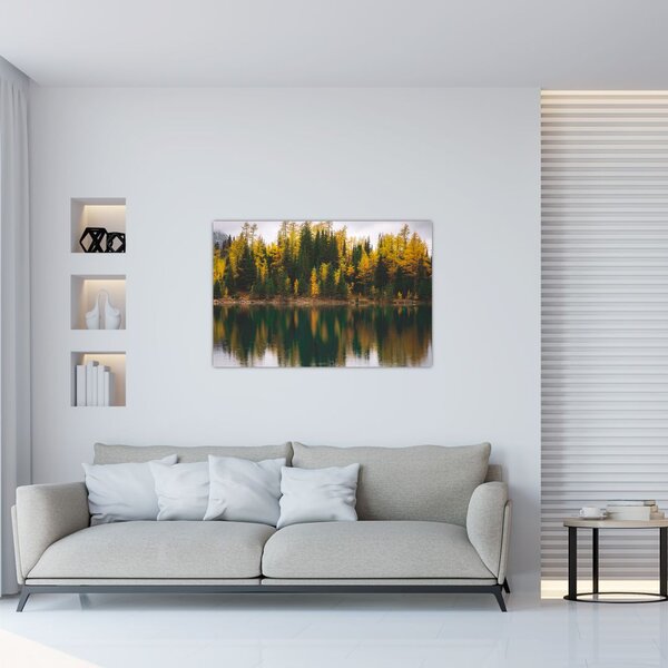 Slika šumskog jezera (90x60 cm)