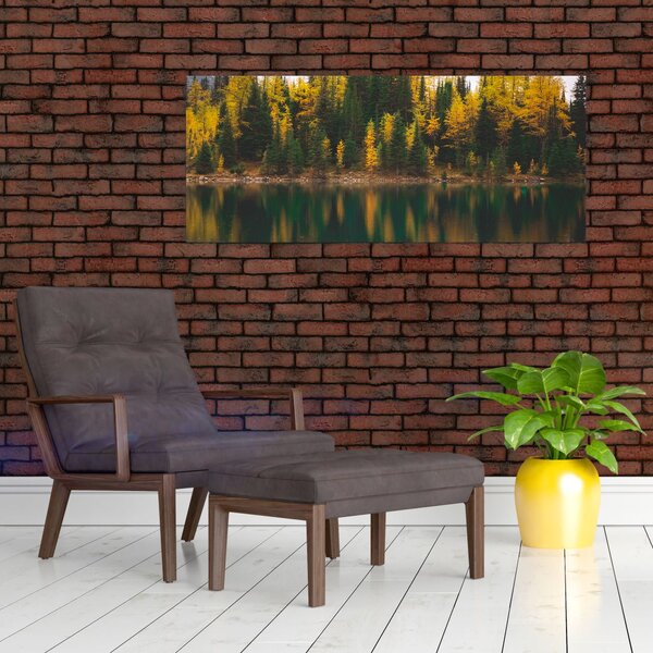 Slika šumskog jezera (120x50 cm)