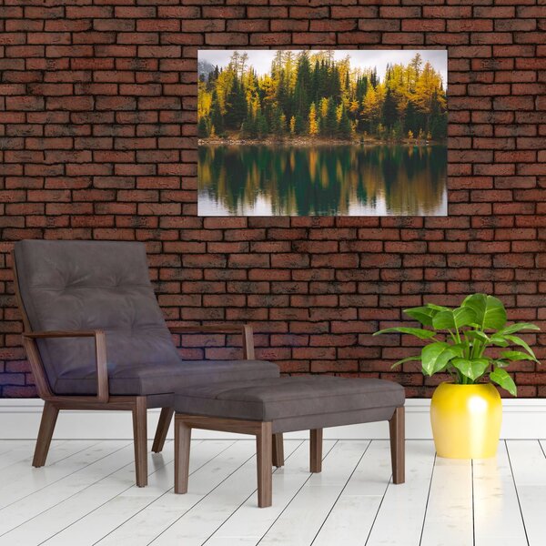 Slika šumskog jezera (90x60 cm)
