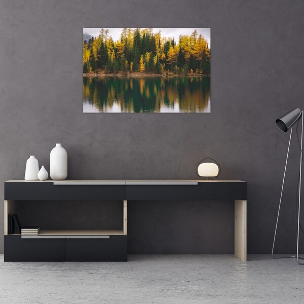 Slika šumskog jezera (90x60 cm)