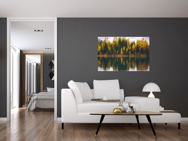 Slika šumskog jezera (90x60 cm)