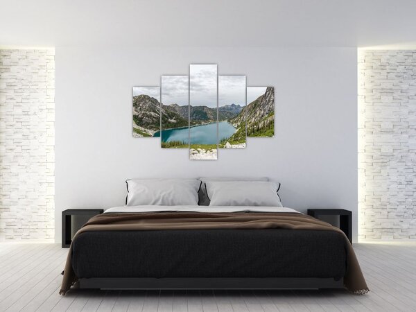 Slika jezera u planinama (150x105 cm)