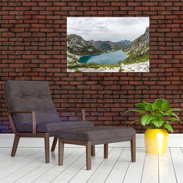 Slika jezera u planinama (90x60 cm)